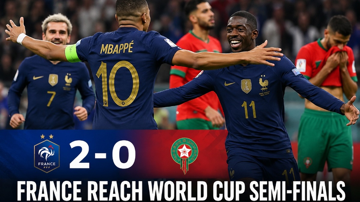 France Reach World Cup Semi-finals After 2-0 Win Over Morocco